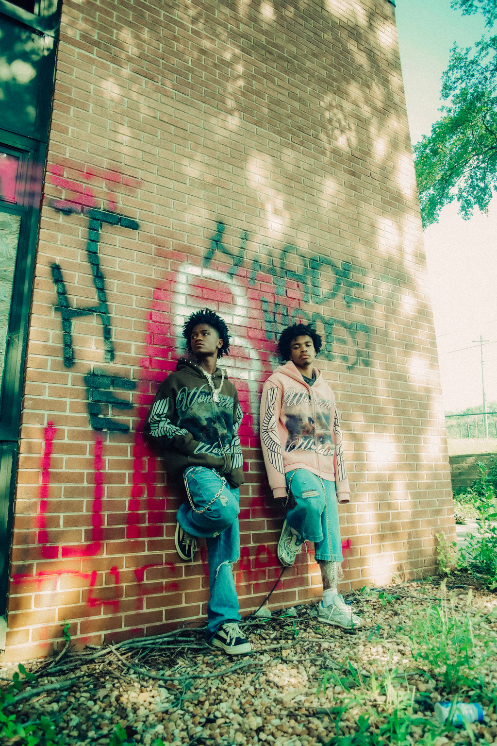 Wonderhell Zip Ups Brown