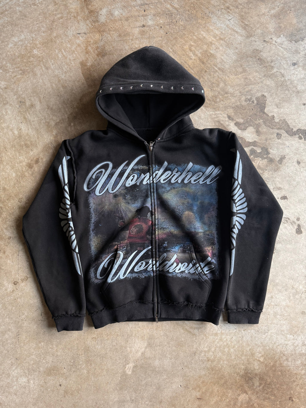 Wonderhell Zip Ups Black